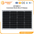 12v 40w solar panel limpieza máquina solar led precio de la luz de calle india